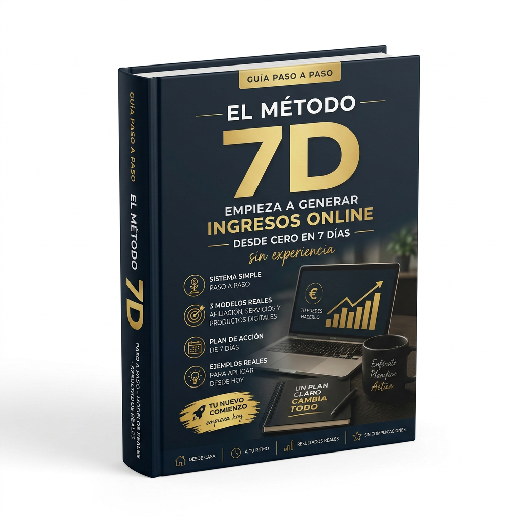 Mockup del ebook Método 7D